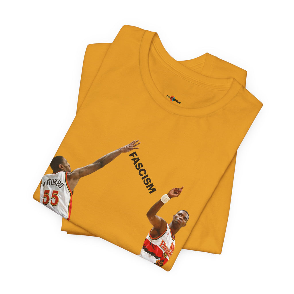 "Not In My House" Anti-Fascism Basketball  Tee